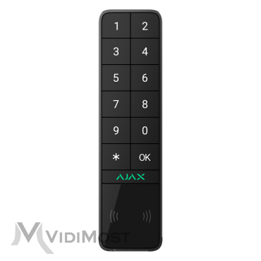 Бездротова вулична клавіатура Ajax KeyPad Outdoor чорна-1